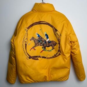 Polo Ralph Lauren Equestrian Puffer Jacket – Yellow – Size M